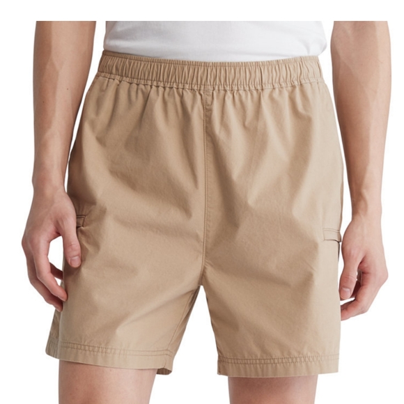 Calvin Klein elastic waist poplin shorts - Picture 1 of 9